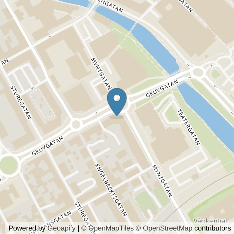 Map: location of Actic Falun City in Falun