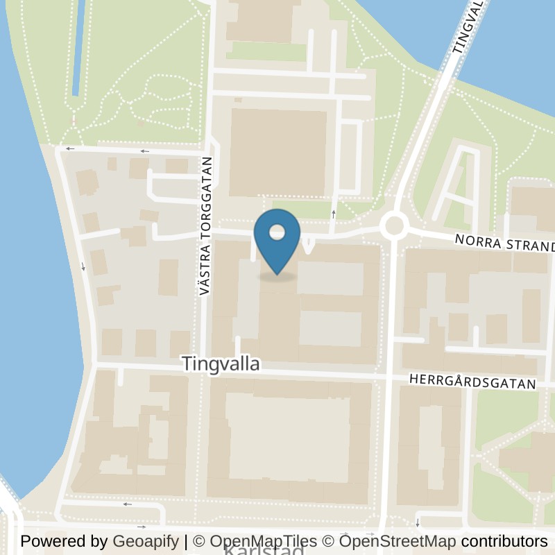 Map: location of Actic Karlstad City in Karlstad