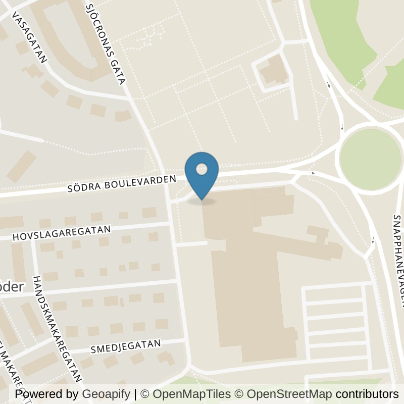 Map: location of Actic Kristianstad in Kristianstad
