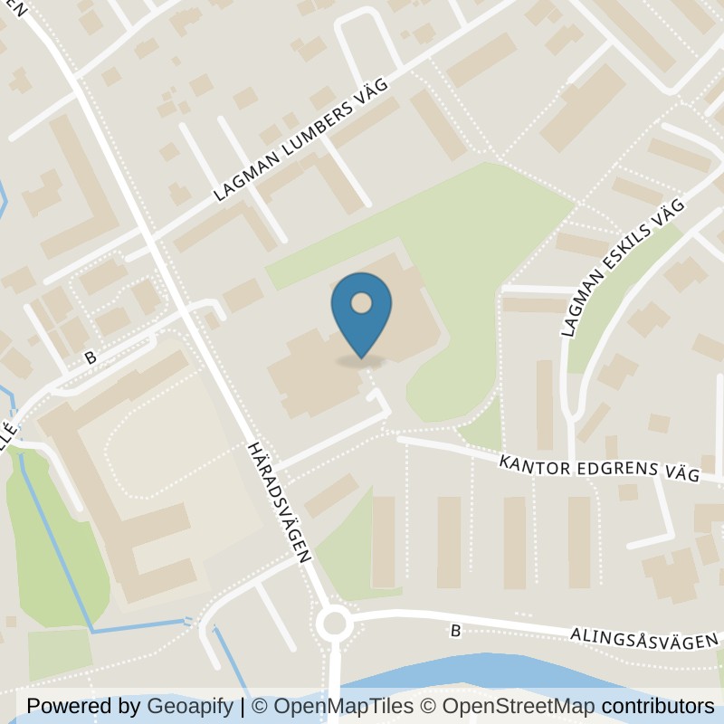 Map: location of Actic Lerum Vattenpalatset in Lerum