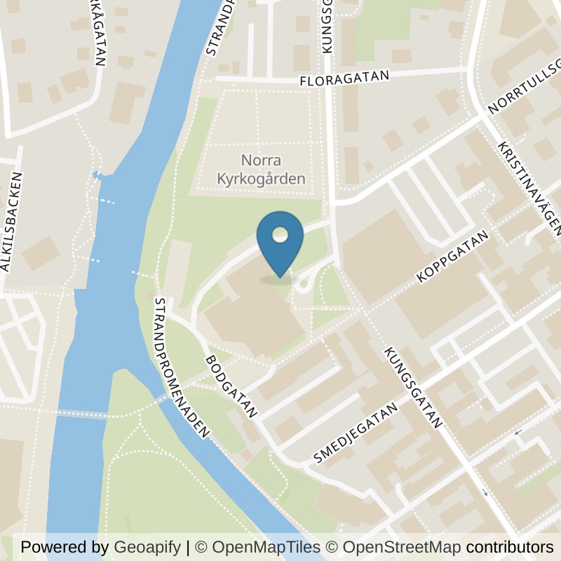 Map: location of Actic Lindesberg, Energikällan in Lindesberg