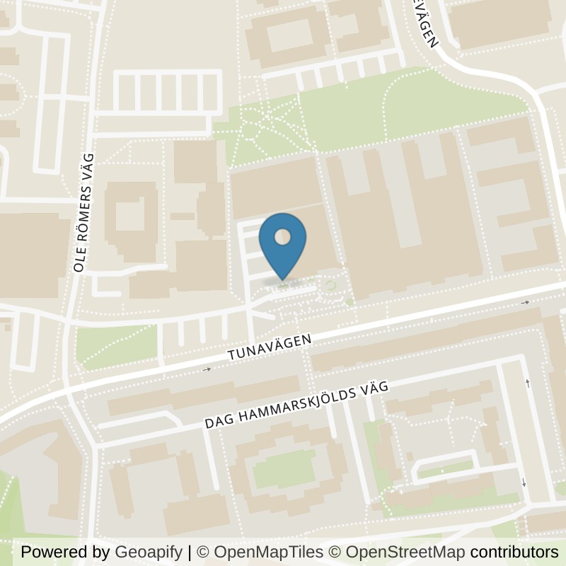 Map: location of Actic Lund, Olympen in Lund