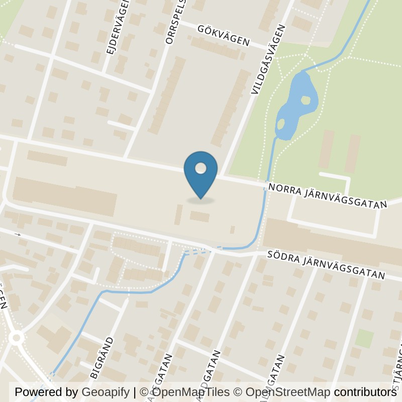 Map: location of Actic Lund, Veberöd in Lund