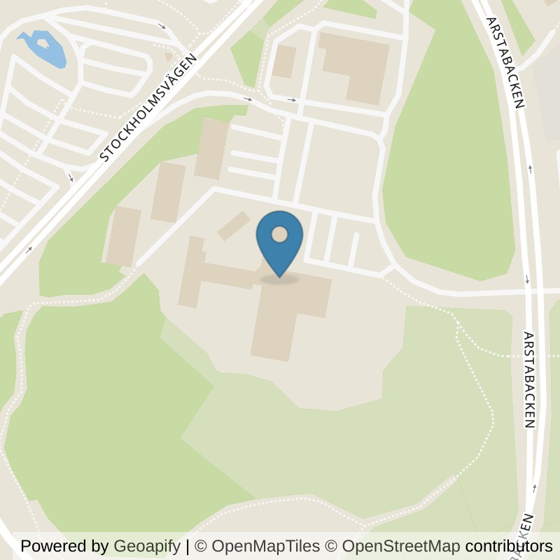 Map: location of Actic Norrtälje, Hotell Roslagen in Norrtälje
