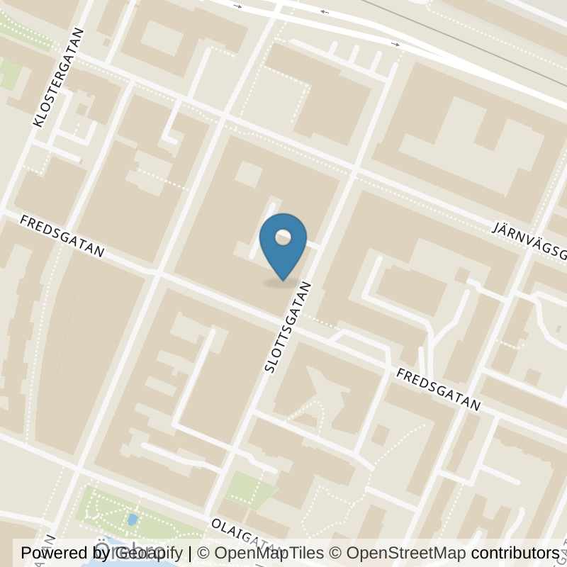 Map: location of Actic Örebro, Slottsgatan in Örebro