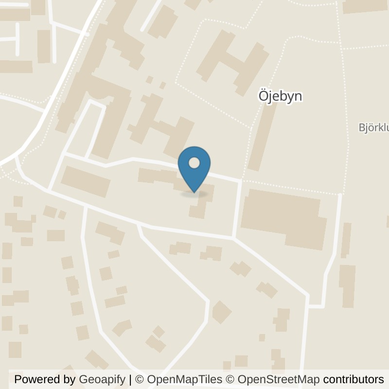 Map: location of Actic Piteå, Öjebyns Simhall in Piteå