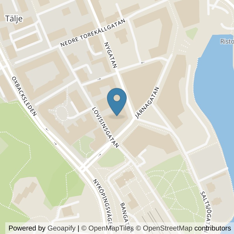 Map: location of Actic Södertälje Park in Södertälje