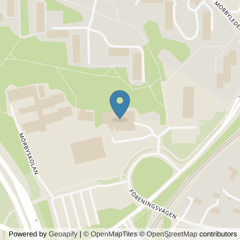Map: location of Actic Mörbybadet in Stockholm