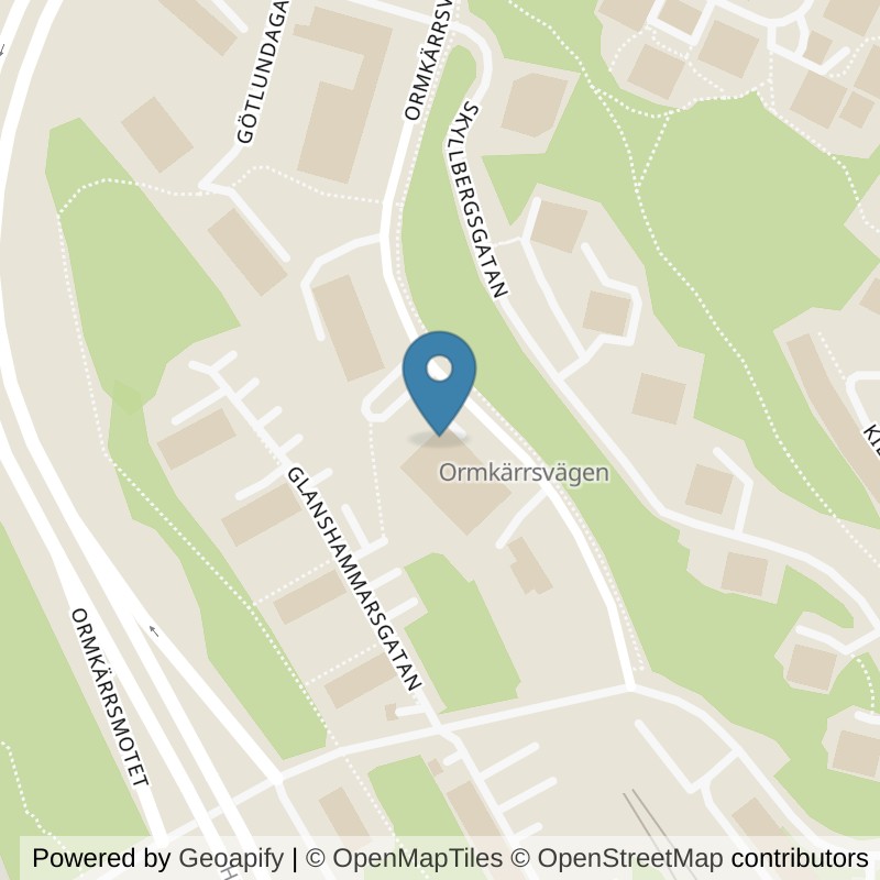 Map: location of Actic Stockholm, Hagsätra in Stockholm