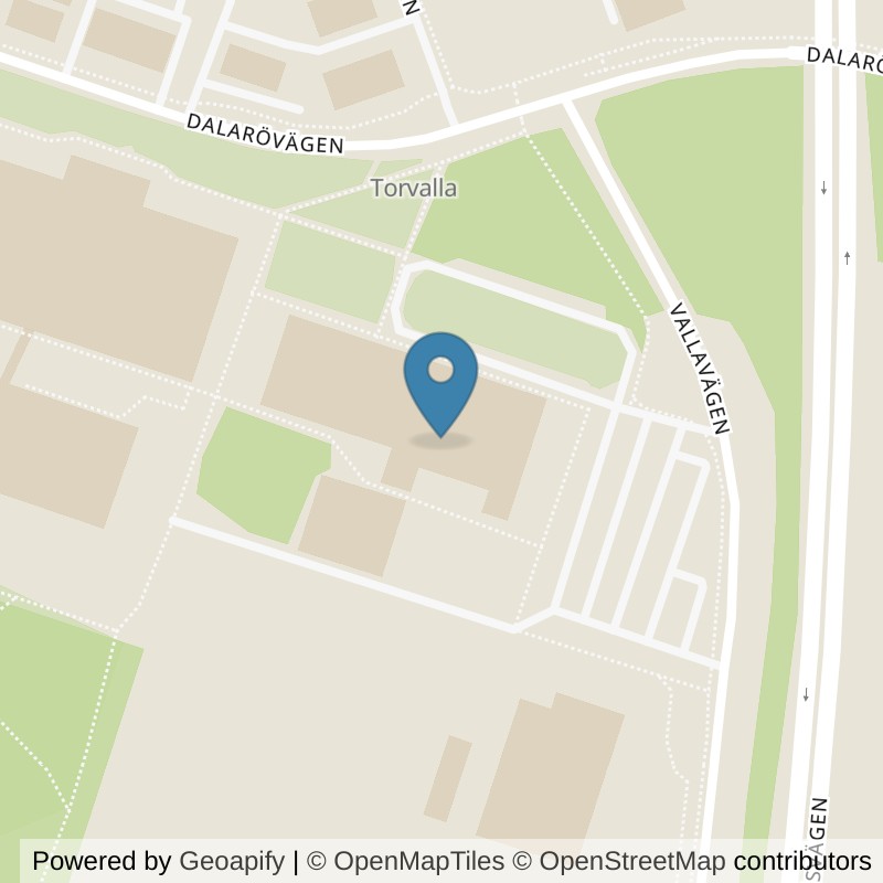 Map: location of Actic Stockholm, Haninge, Torvalla Sim- och Sporthall in Stockholm