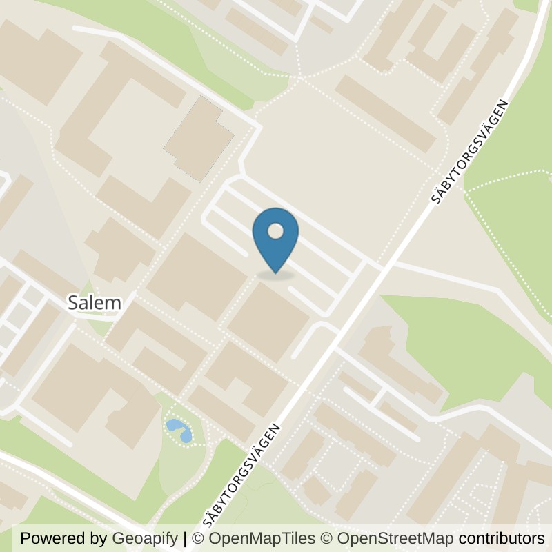 Map: location of Actic Stockholm, Salem in Stockholm