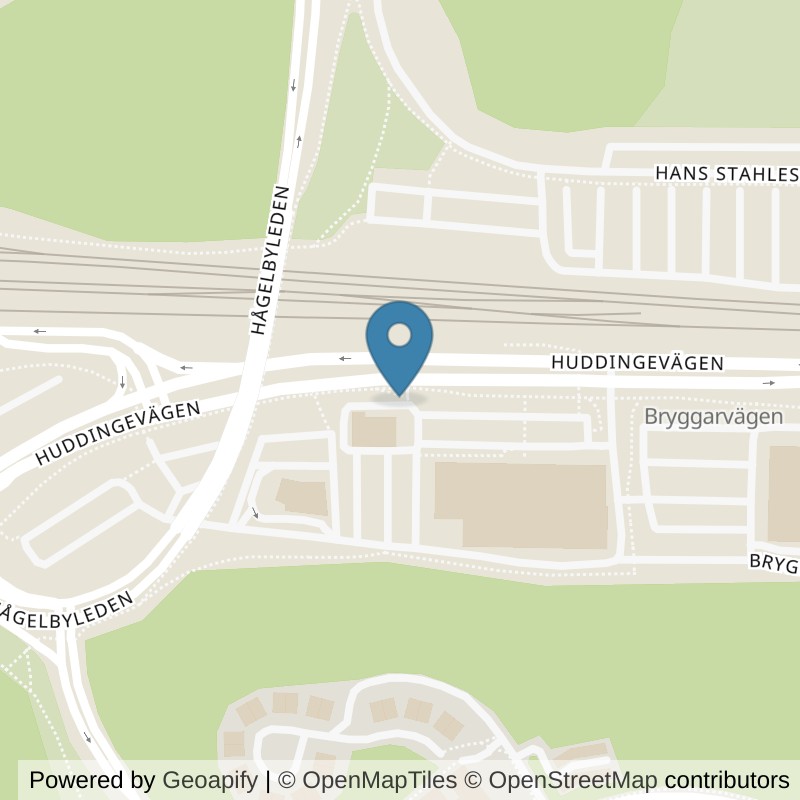 Map: location of Actic Stockholm, Tumba in Stockholm