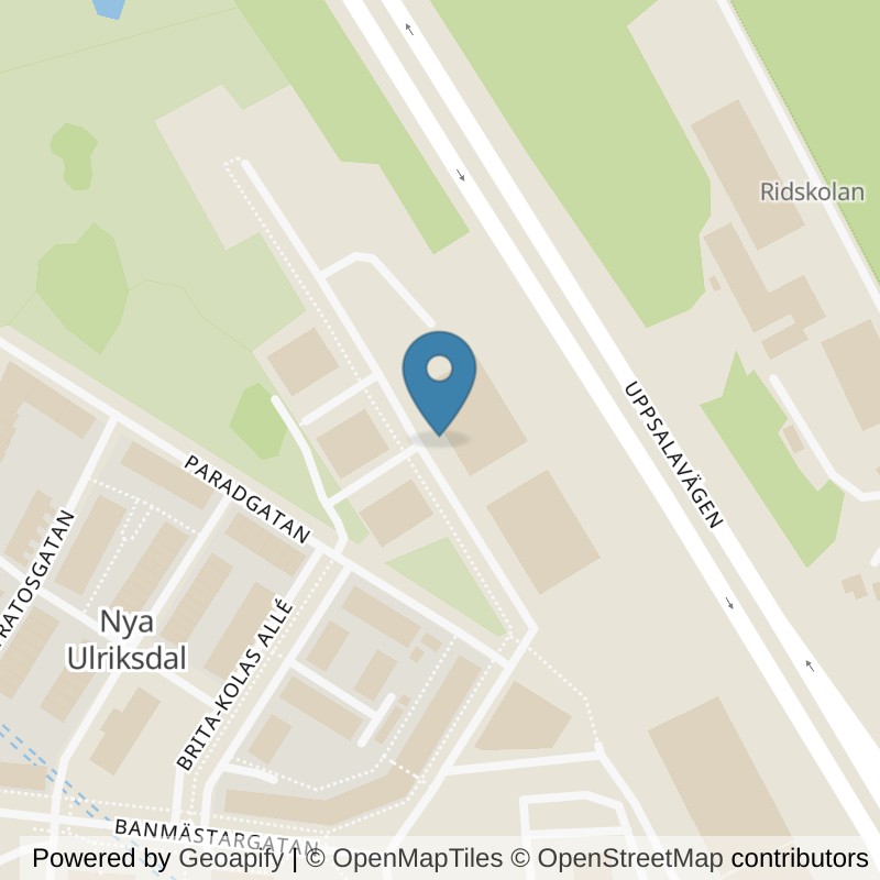 Map: location of Actic Stockholm Ulriksdal in Stockholm