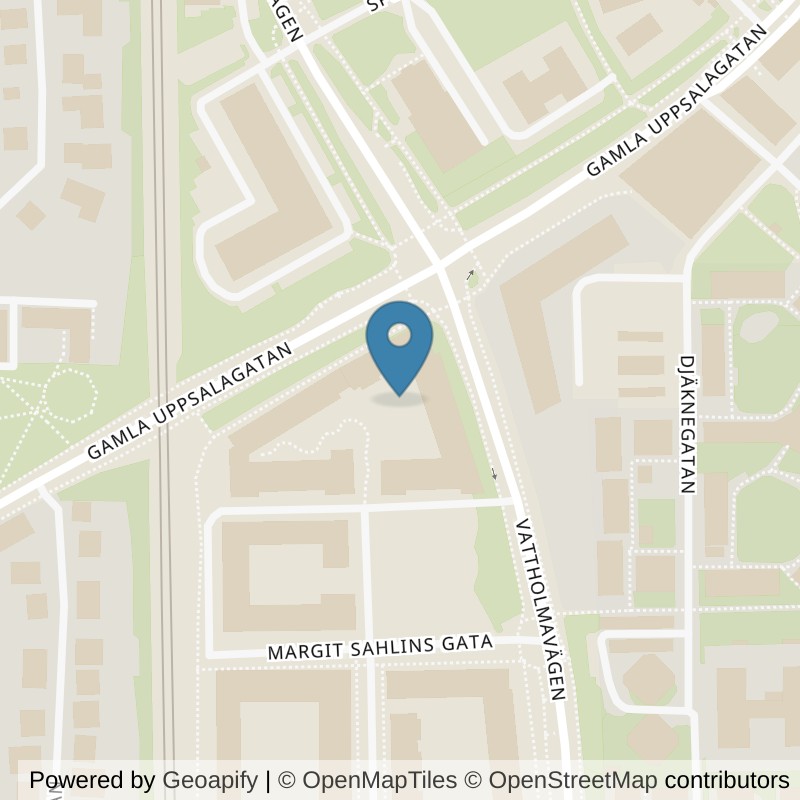 Map: location of Actic Uppsala Kapellgärdet in Uppsala