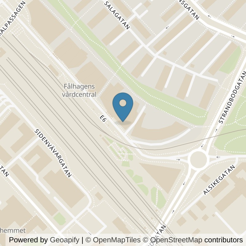 Map: location of Actic Uppsala Stationsgatan in Uppsala