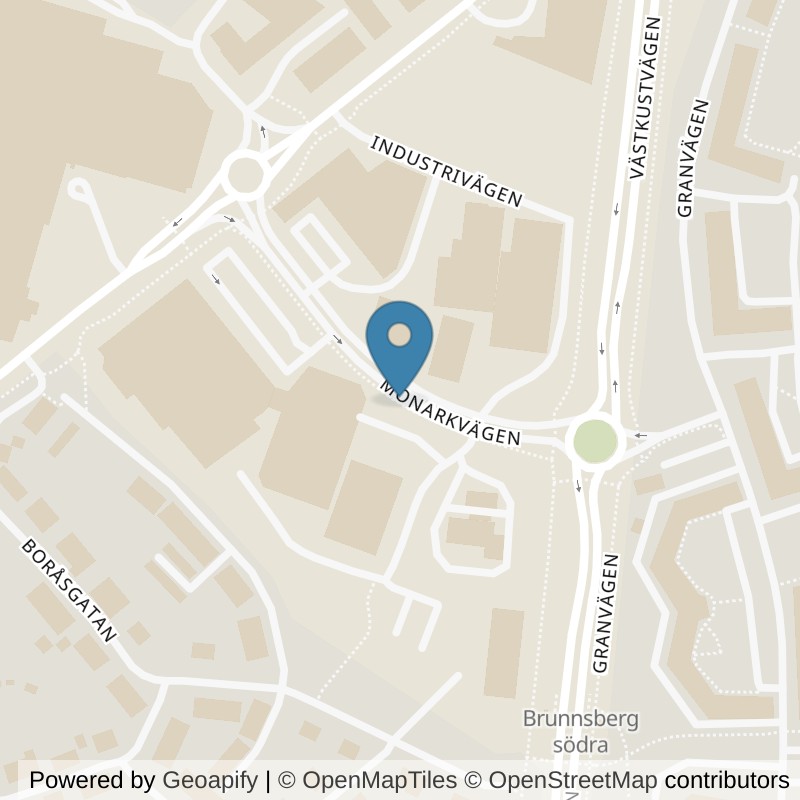 Map: location of Actic Varberg, Hajen in Varberg