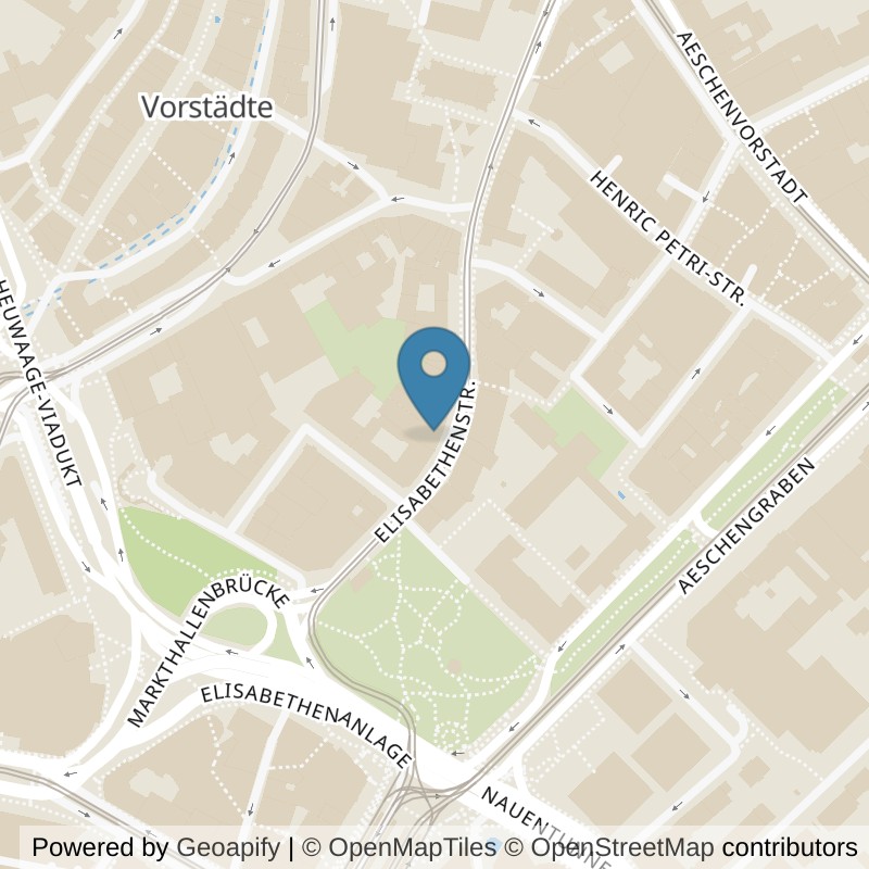 Map: location of Actifit Fitness women only in Basel