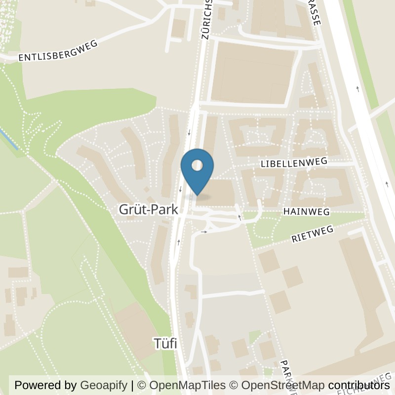 Map: location of ACTIV FITNESS Adliswil in Adliswil