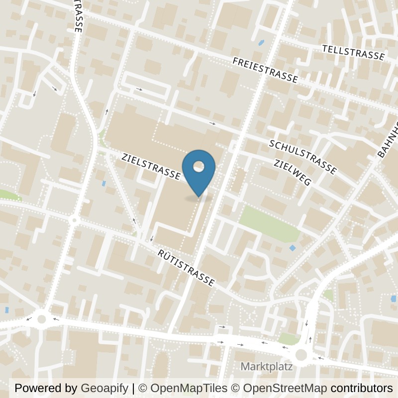 Map: location of ACTIV FITNESS Amriswil in Amriswil