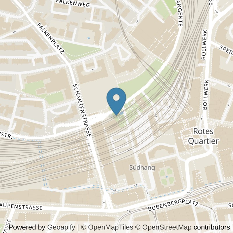 Map: location of ACTIV FITNESS Bern Parkterrasse in Bern