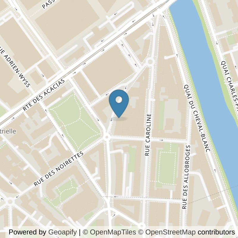 Map: location of ACTIV FITNESS Carouge Acacias in Carouge