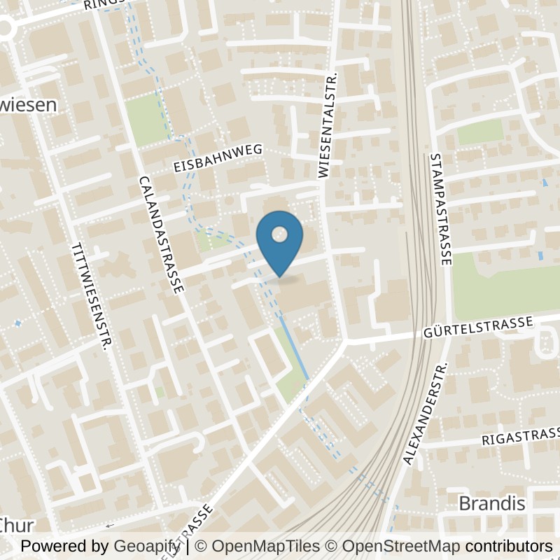 Map: location of ACTIV FITNESS Chur in Chur