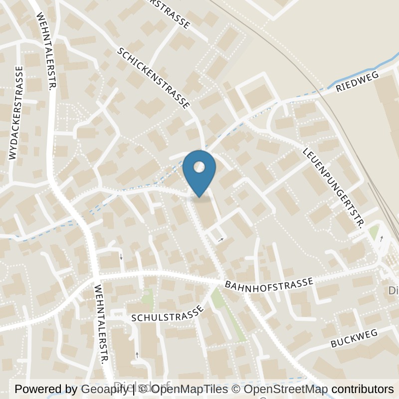 Map: location of ACTIV FITNESS Dielsdorf in Dielsdorf