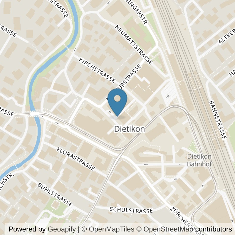 Map: location of ACTIV FITNESS Dietikon in Dietikon