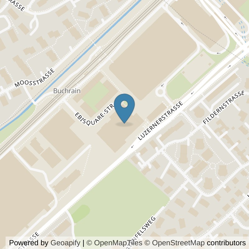 Map: location of ACTIV FITNESS Ebikon in Ebikon