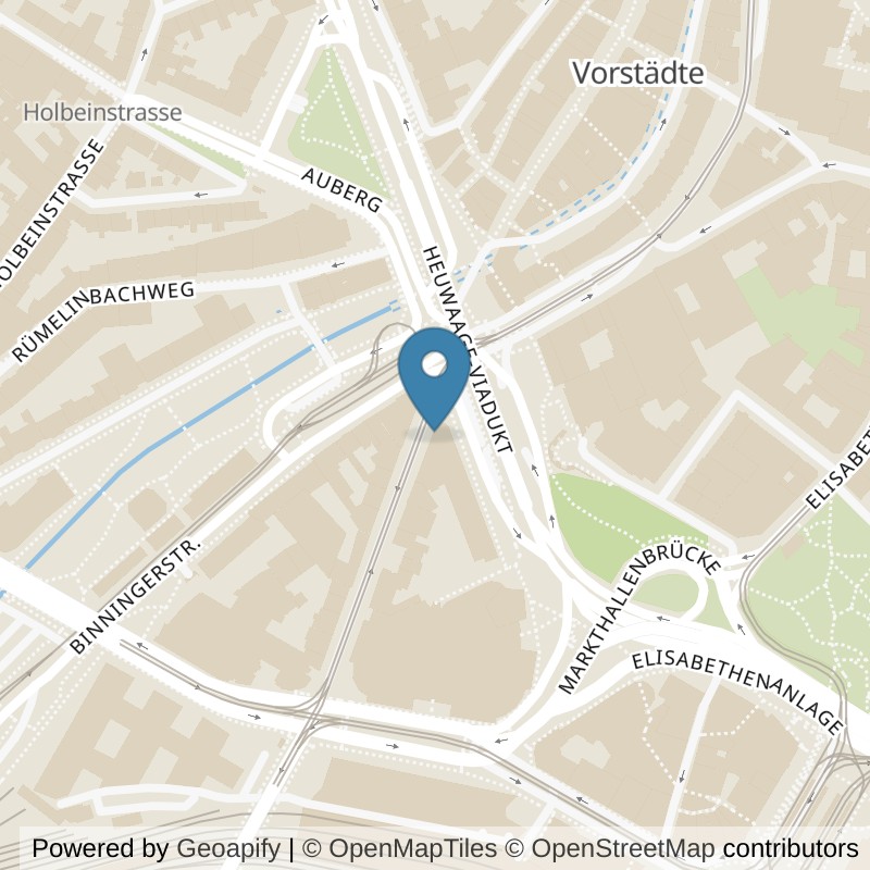 Map: location of Fitnesspark Basel Heuwaage in Basel