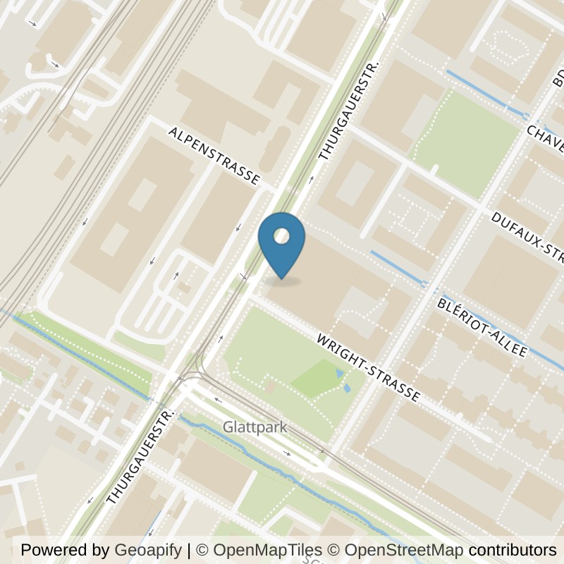 Map: location of Fitnesspark Glattpark in Opfikon