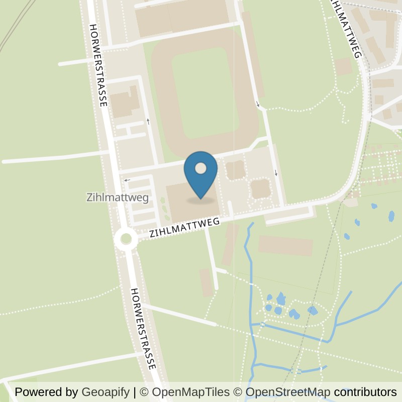 Map: location of Fitnesspark Luzern Allmend in Luzern