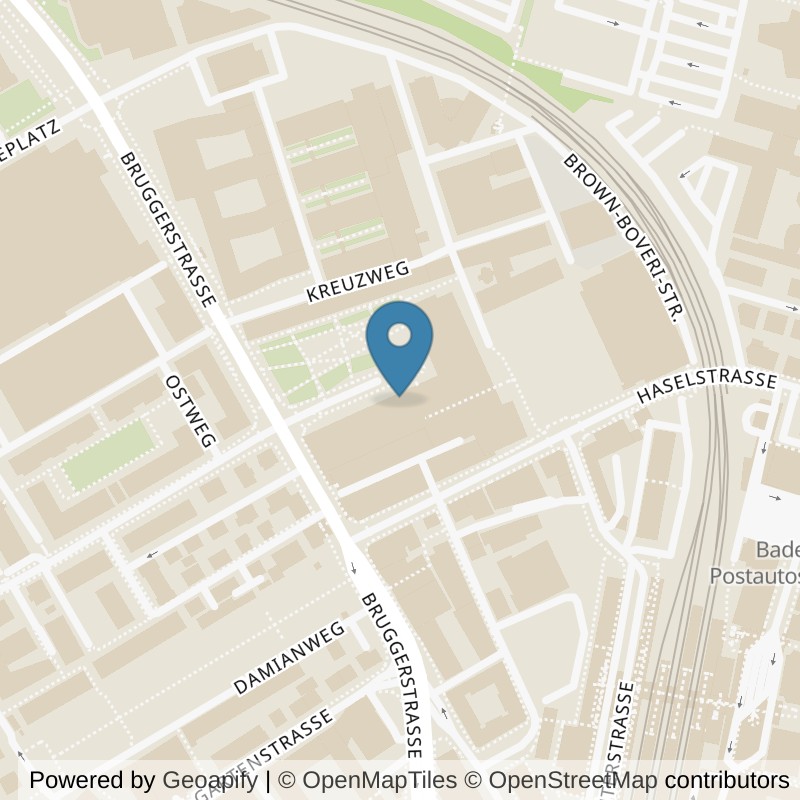 Map: location of Fitnesspark Trafo Baden in Baden