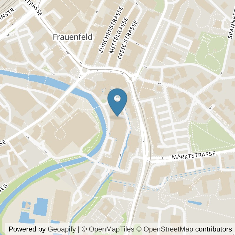Map: location of ACTIV FITNESS Frauenfeld in Frauenfeld