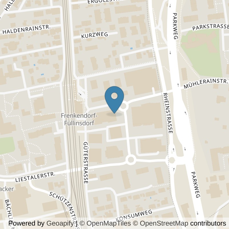 Map: location of ACTIV FITNESS Frenkendorf in Frenkendorf