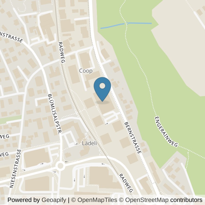 Map: location of ACTIV FITNESS Heimberg in Heimberg