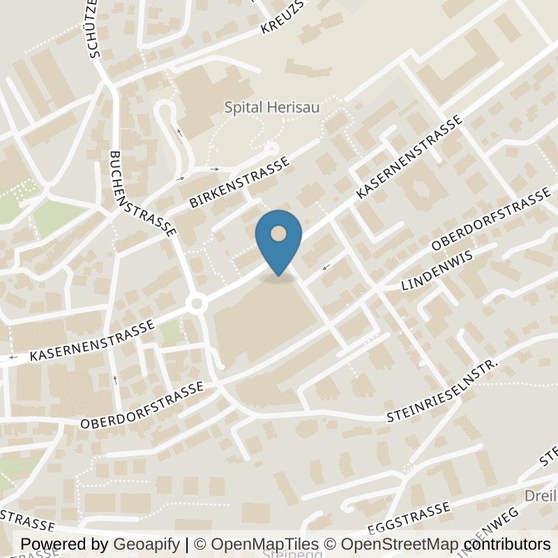 Map: location of ACTIV FITNESS Herisau in Herisau