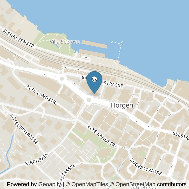 Map: location of ACTIV FITNESS Horgen in Horgen