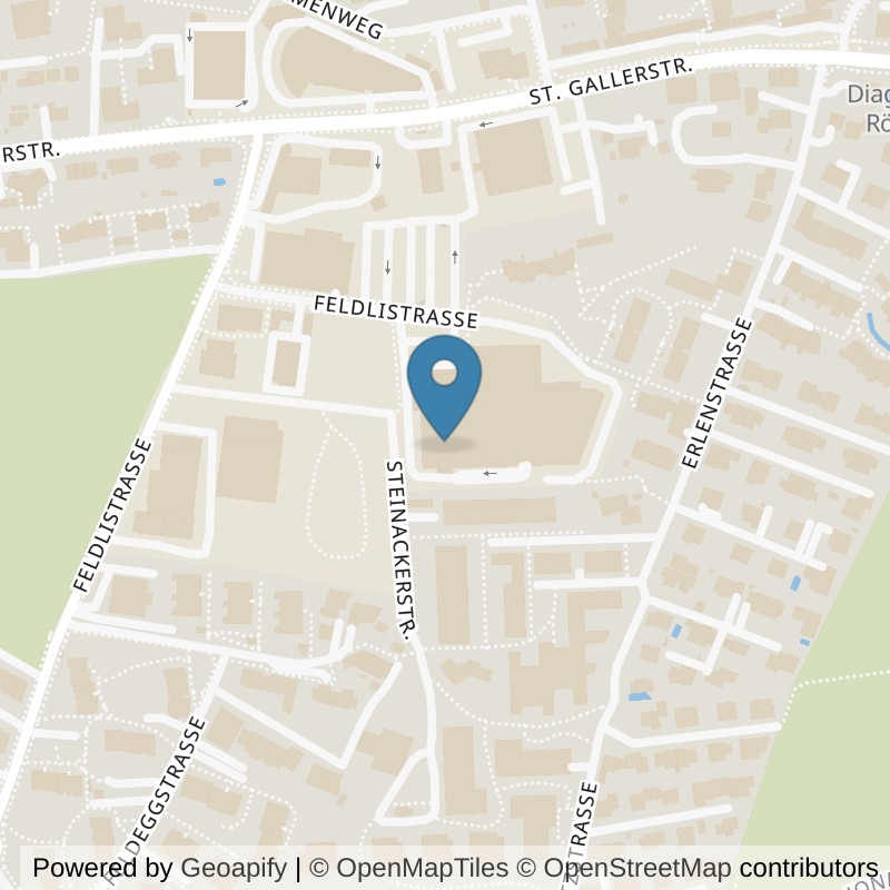 Map: location of ACTIV FITNESS Jona in Jona SG