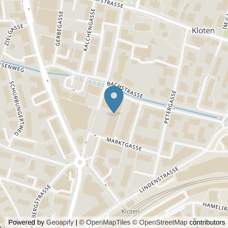 Map: location of ACTIV FITNESS Kloten in Kloten