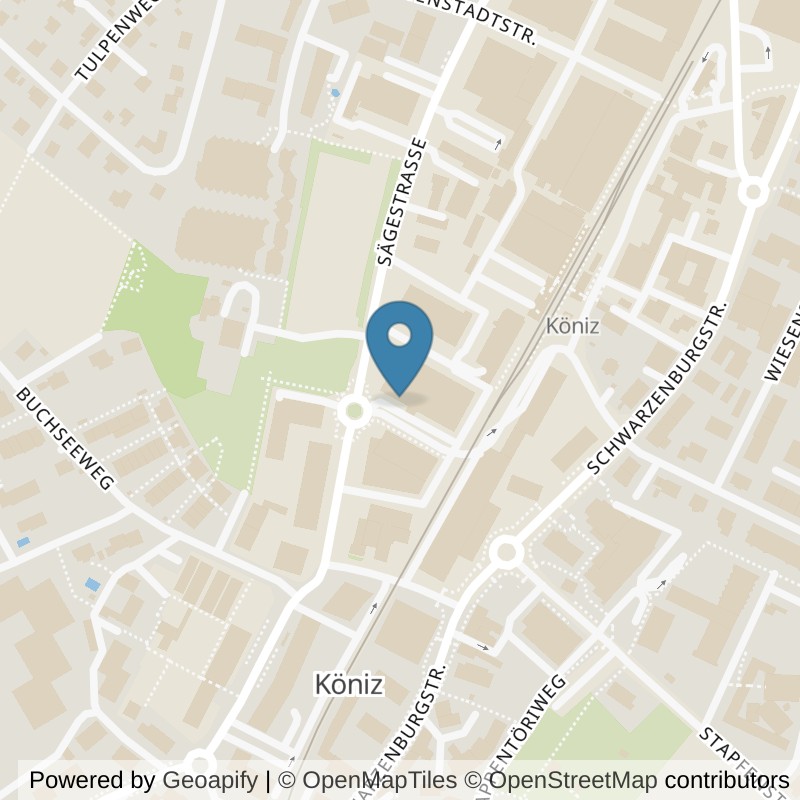 Map: location of ACTIV FITNESS Köniz in Köniz
