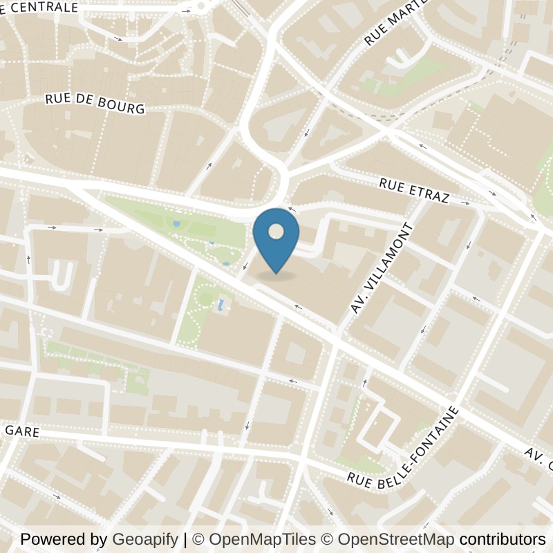 Map: location of ACTIV FITNESS Lausanne Théâtre in Lausanne