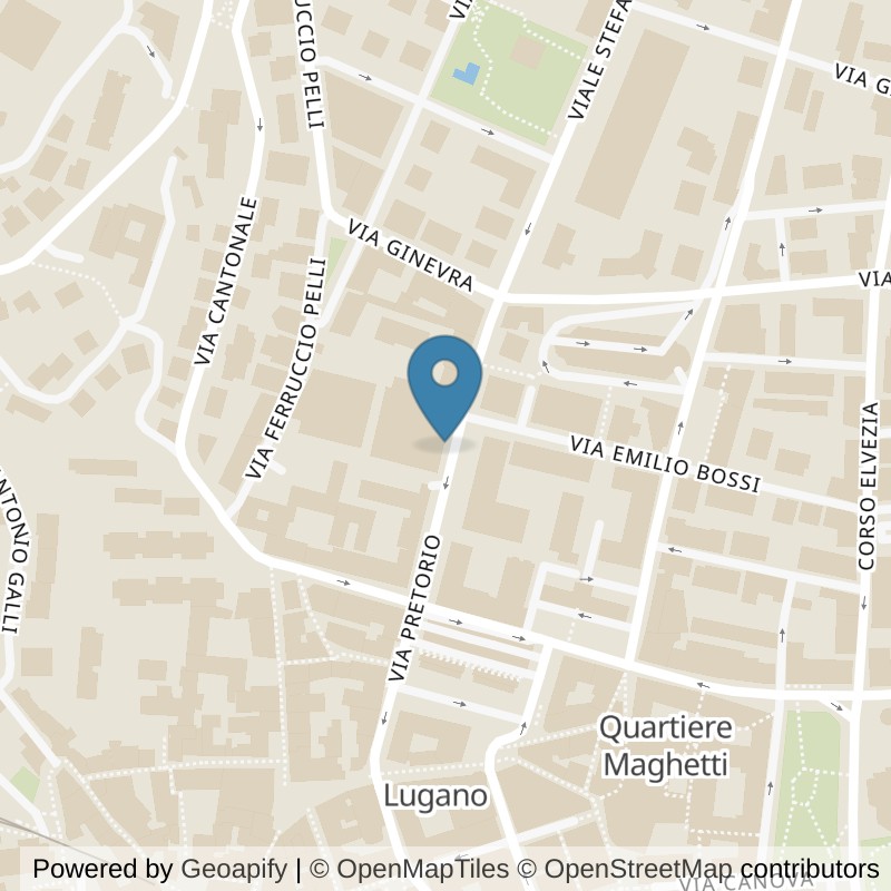 Map: location of ACTIV FITNESS Lugano in Lugano