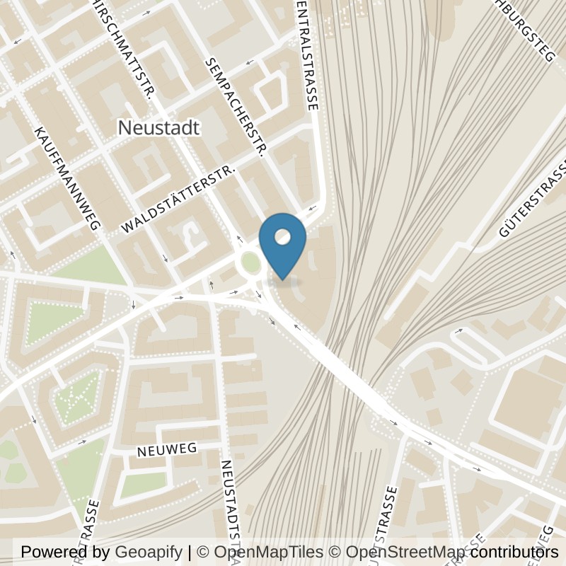Map: location of ACTIV FITNESS Luzern Bundesplatz in Luzern