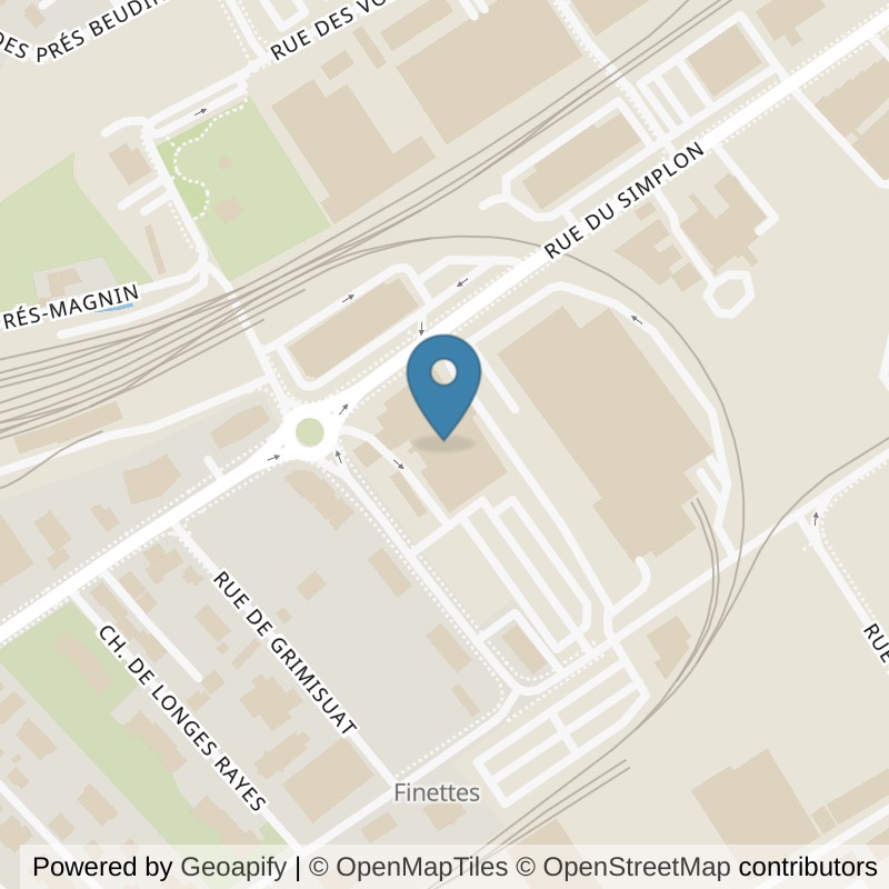 Map: location of ACTIV FITNESS Martigny in Martigny