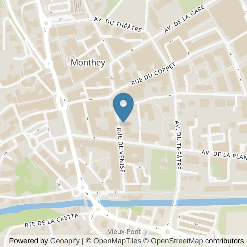 Map: location of ACTIV FITNESS Monthey in Monthey