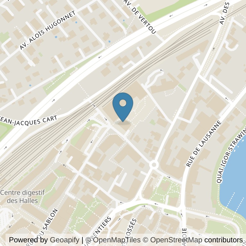 Map: location of ACTIV FITNESS Morges in Morges
