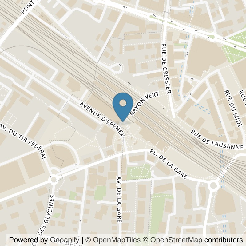 Map: location of ACTIV FITNESS Renens in Renens
