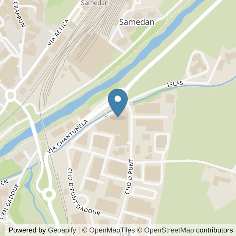 Map: location of ACTIV FITNESS Samedan in Samedan