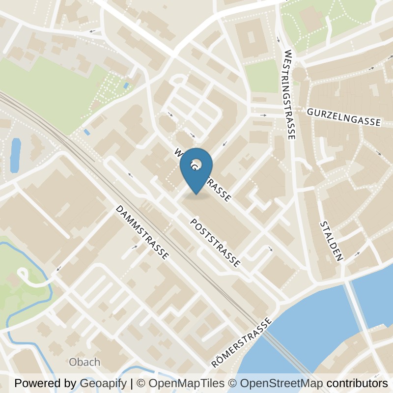 Map: location of ACTIV FITNESS Solothurn West in Solothurn